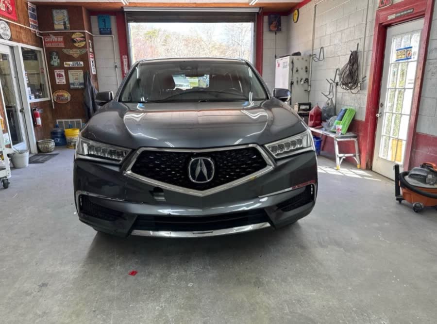 2017 Acura MDX in the State Collision shop for bumper and fender repair